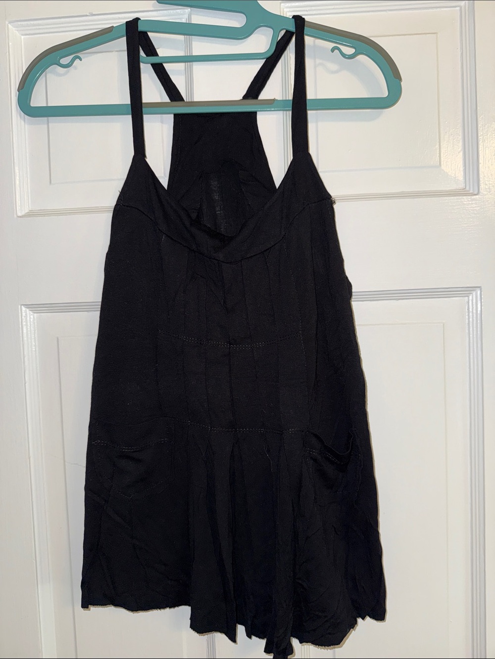Black Sleeveless Swing shirt